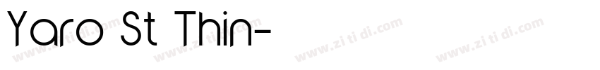 Yaro St Thin字体转换